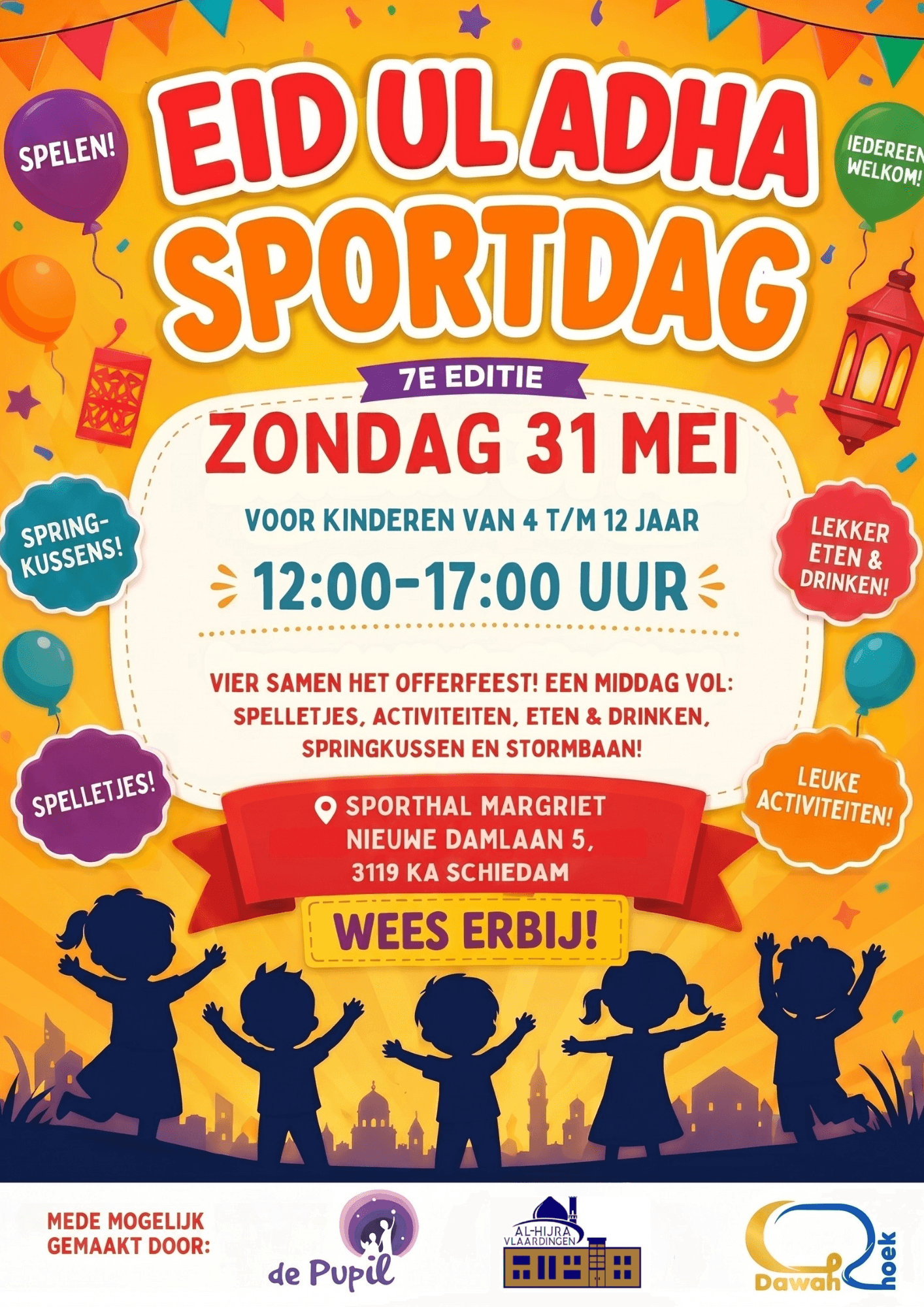 Eid Ul Adha Sportdag flyer